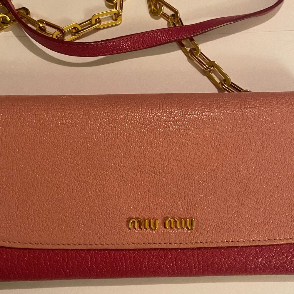 Miu Miu chain bag wallet